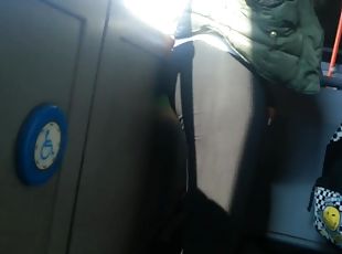 spy sexy hot brunette ass in bus romanian