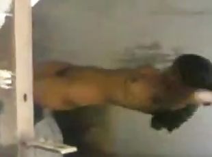 Desi aunty bathing caught by neighbour