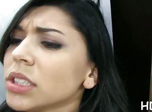 18 year old Serena Torres giving a blowjob on camera